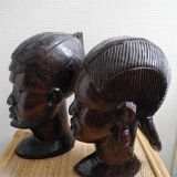 Pair of African sculptures from the 50s