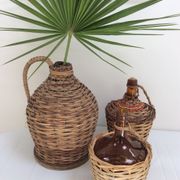 Dame-jeanne habillée d’osier tressé  2L