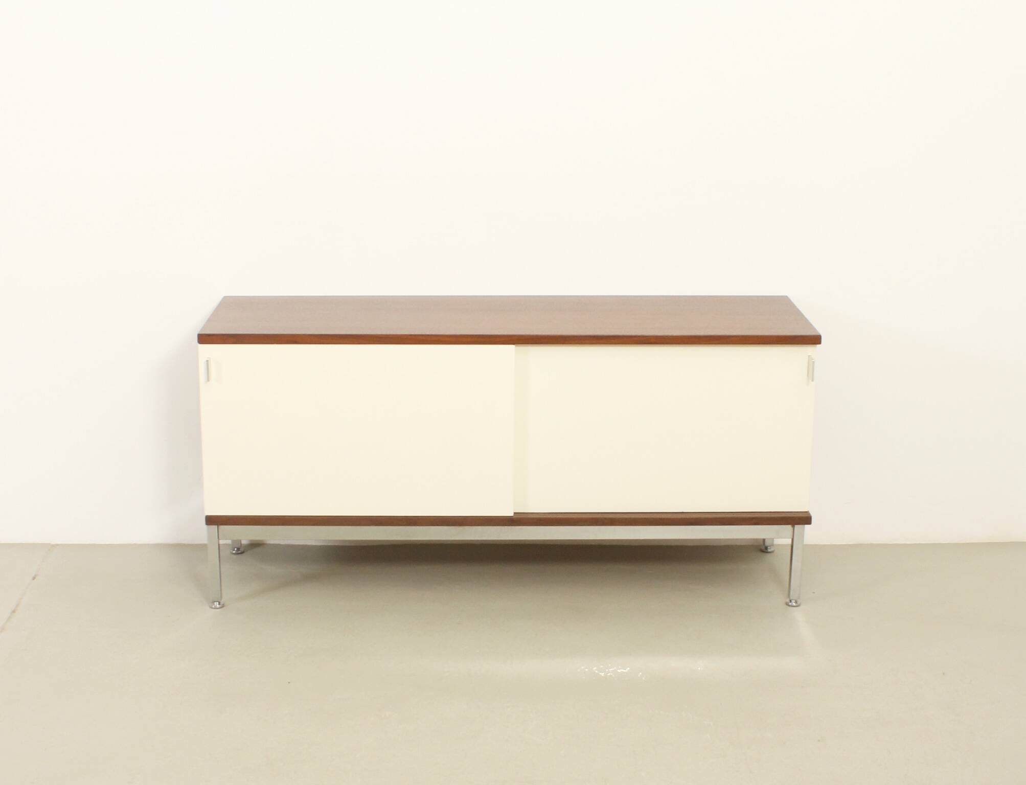 Enfilade Airborne with lacquered sliding doors, France, 1960s