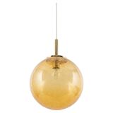 Murano ball pendant light by Doria, Germany, 1970s