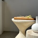 Rounded rectangular monoxyl teak cutting or presentation board L:34