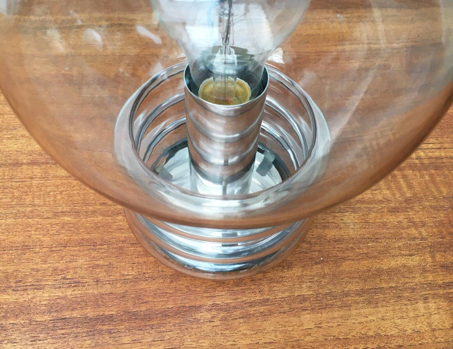 Vintage 1970s German space age table lamp by Limburg.