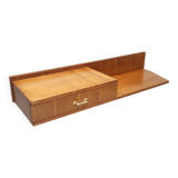Beech and Durmast Wall-Mounted Console Table, Italy