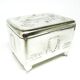 Art Nouveau sugar bowl, silver-plated brass, Henneberg Brothers, Poland, 1920s