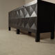 Jean Batenburg for MI brutalist sideboard in ebonized oak, Belgium, 1960s