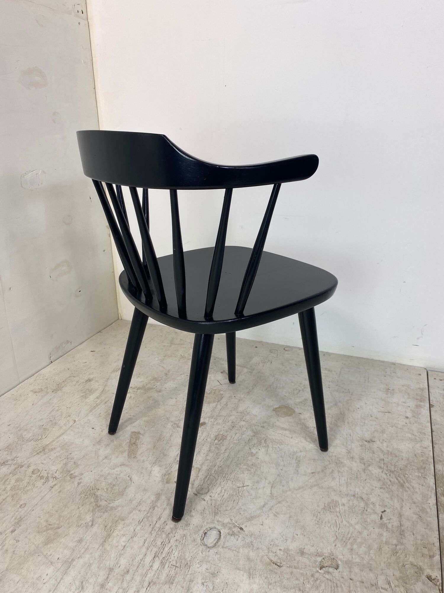 Scandinavian Smaland Spindle Back Chair by Yngve Ekström for Stolab, 1960s