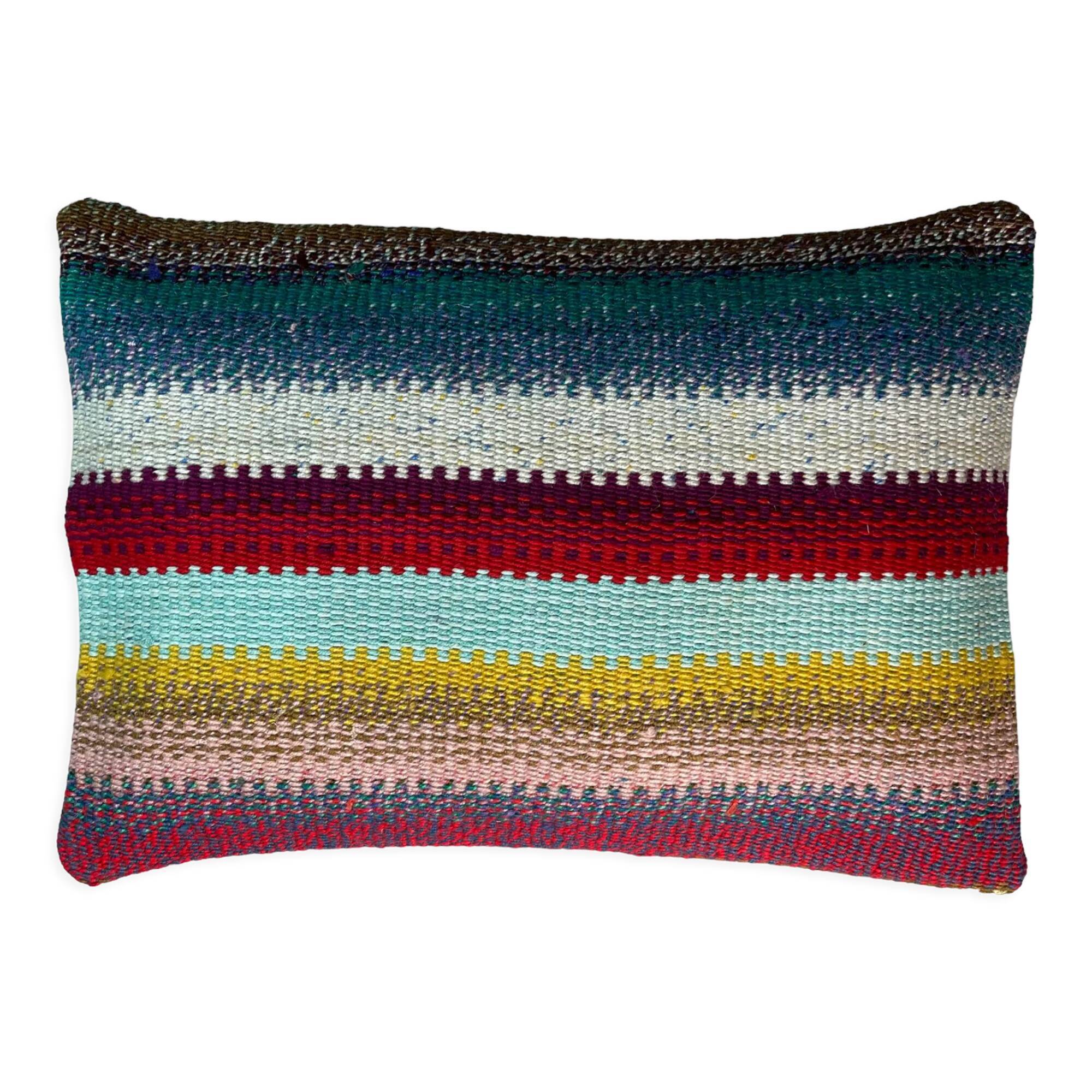 Vintage turkish handmade cushion cover , 30 x 50 cm