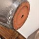 Vintage Red Black Metallic Terracotta Flower Pot