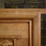 Oak buffet by Charles Dudouyt 1940s