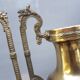 Pair vases amphorae Napoleon III brass