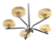 Art Deco chandelier, Bauhaus influence, 1930s
