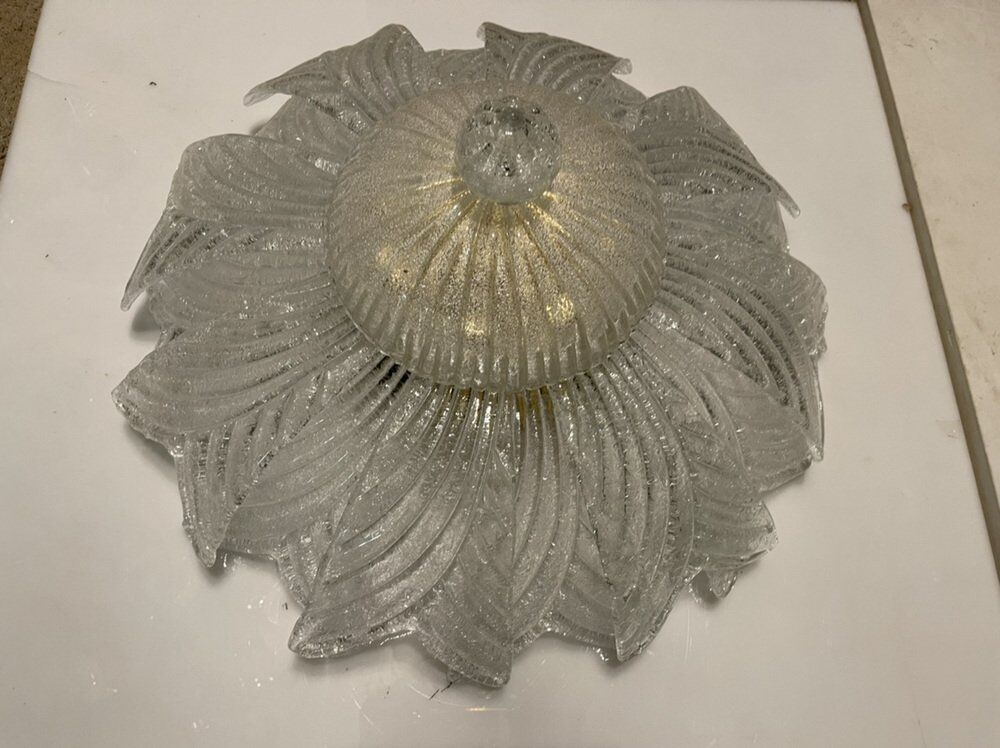 Large Venetian Murano Glass Flush Mount, 1960s