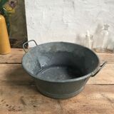 Bassine en zinc ancienne