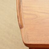 Scandinavian desk boomerang in teak by Arne Hovmand Olsen