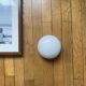 Small antique ceiling light wall sconce white opaline glass half-moon 15 cm