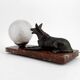 Art Deco Sculptural Night Light – German Shepherd, circa 1930