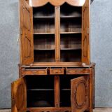 Rare two-body Louis XV curved buffet in walnut