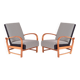 Art Deco Armchairs in Walnut attributed to Thonet, Germany, 1930s, Set of 2