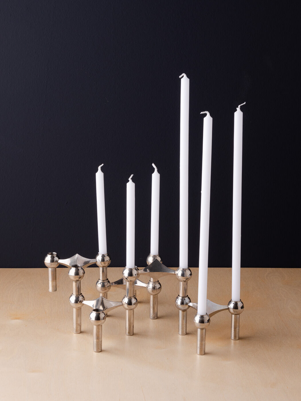 Stoff Nagel candle holders