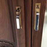 Art Deco cabinet in solid walnut
