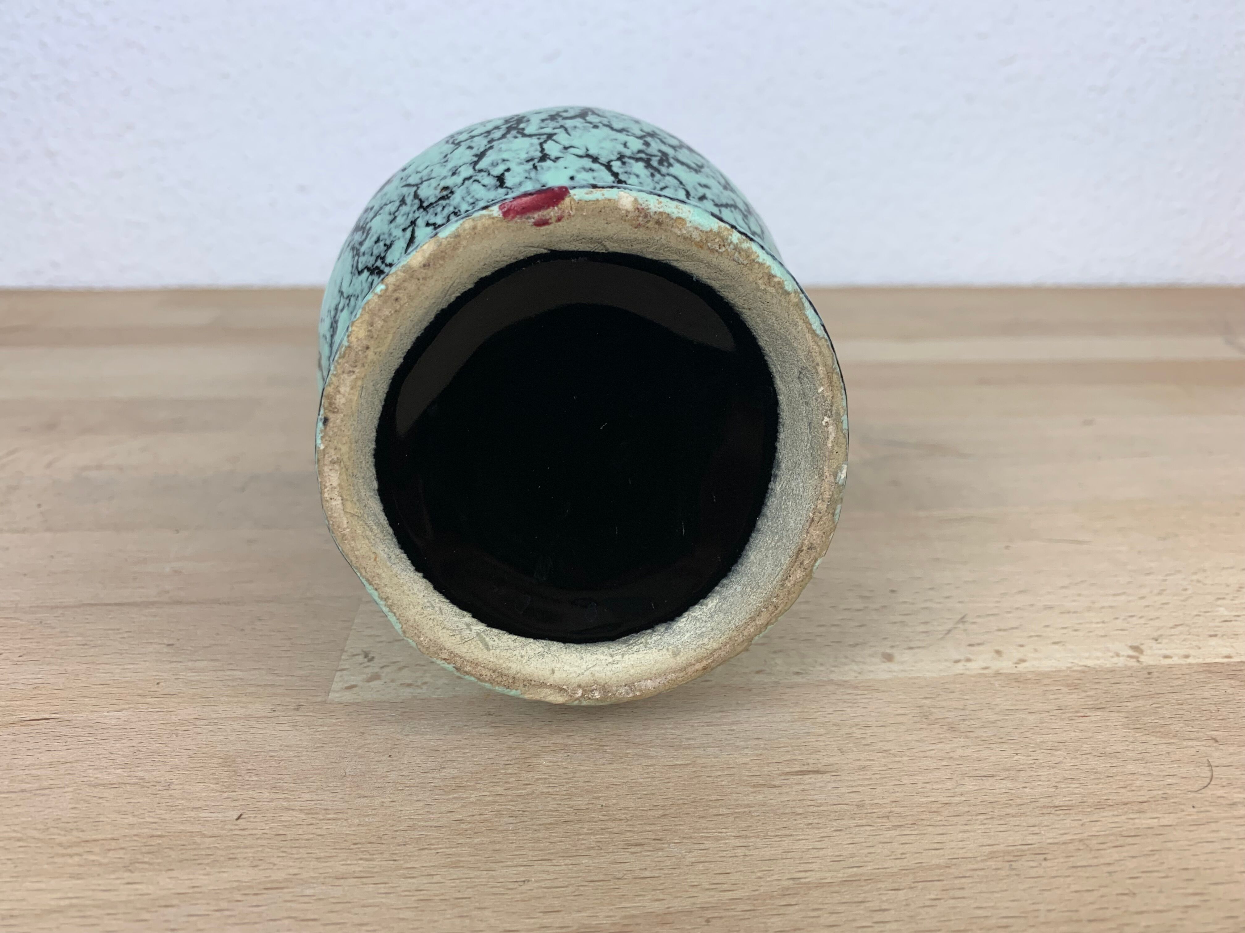 Ceramic vase 50s free form Vallauris Marius Bessonne