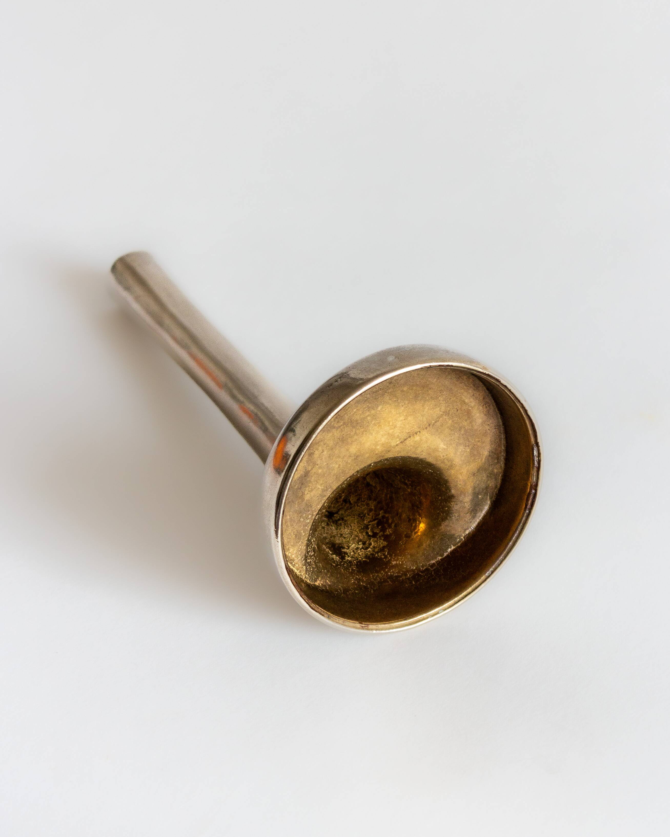 Silver-plated brass soliflore, Italy, 1960s