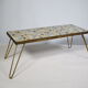 Mid Century Mosaic Plant Stand with orgin Hairpin Legs, 1950s
