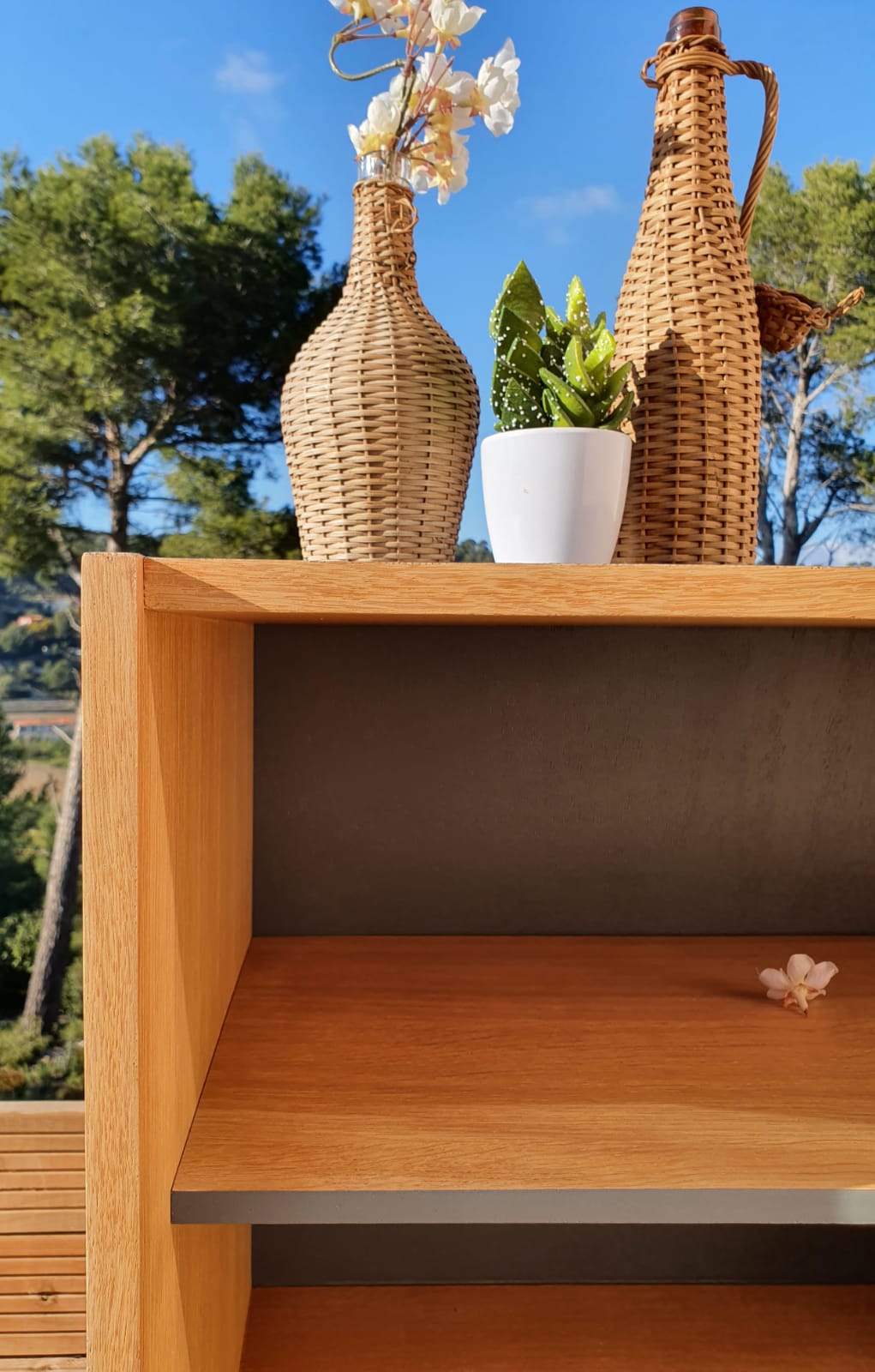 Vintage sideboard with compass feet