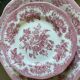 Lot de 8 assiettes faïence Wedgwood modèle faisan asiatique rose