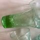Set of 7 Biot cups in bubbled glass 1970