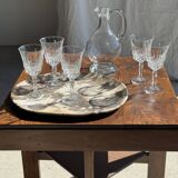 Set of 5 classic flared stemmed glasses