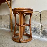 1960s rattan stool