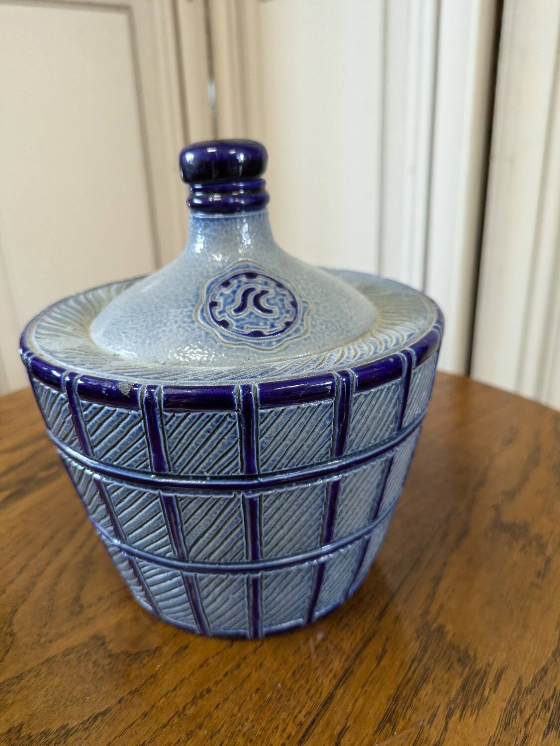 Alsace stoneware bottle