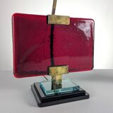 Pair of table lamps by Pietro Chiesa for Fontana Arte in glass and brass