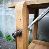 Meuble de métier établi ancien en bois