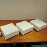 Vintage white glass Lita ceiling lamp