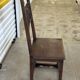 6 Alsatian chairs from the 19th century – carved wood – interlaced decoration