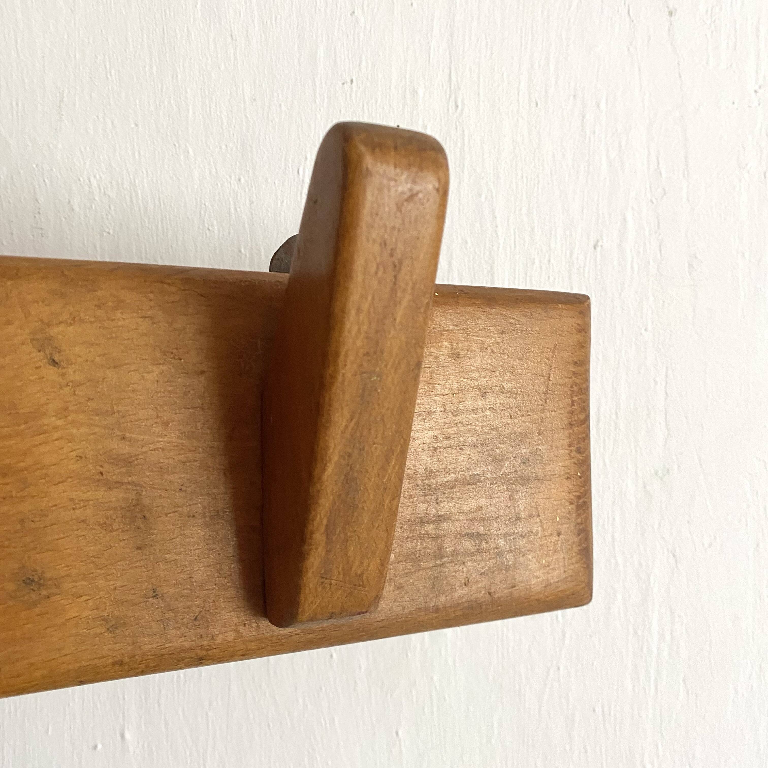 Minimalist wall coat rack from the 40s-50s