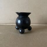 Vintage wooden ball candle holder