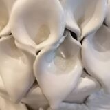 Large ceramic lamp from Manises with floral decoration  
-Circa 1960/1970