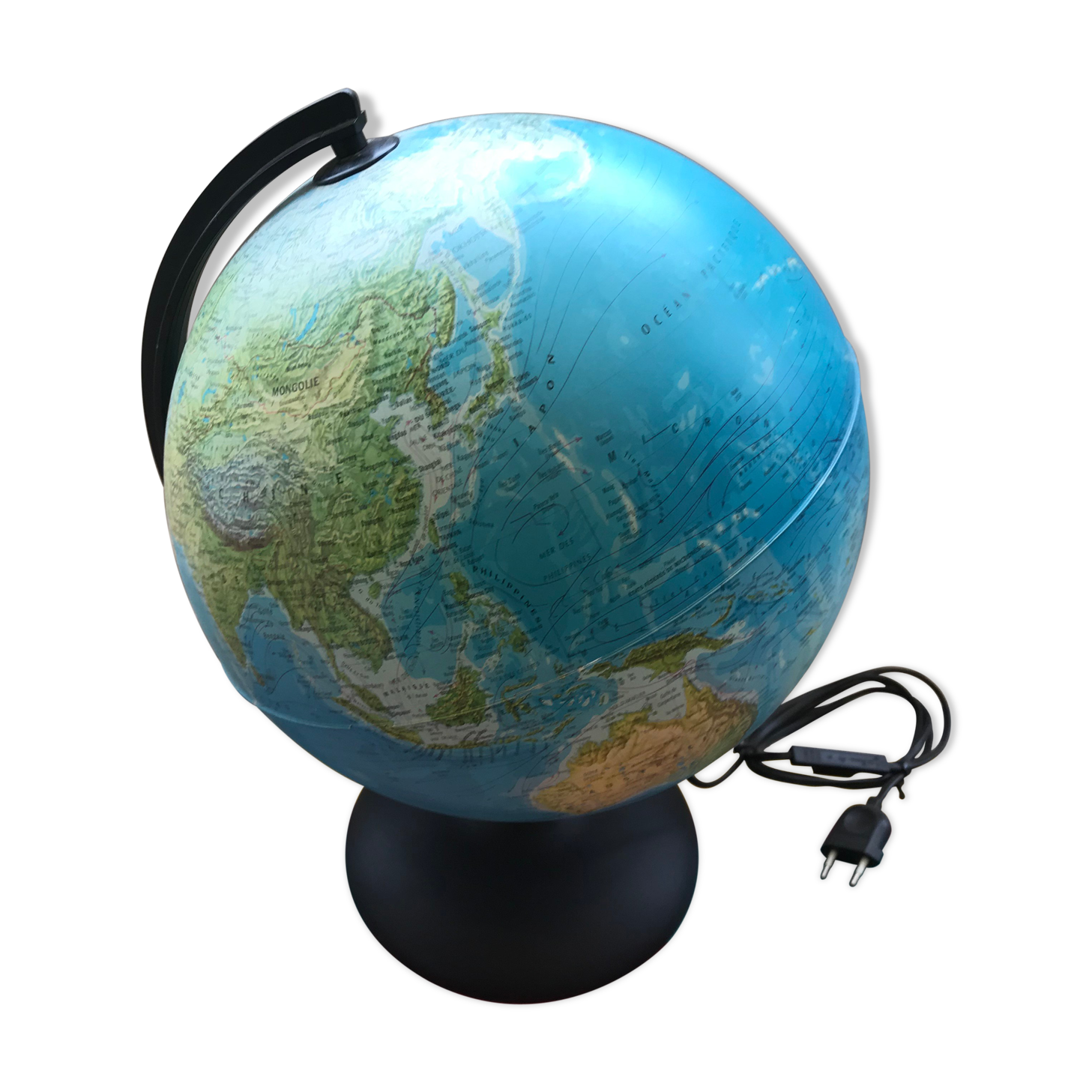 Former earth globe Tecnodidattica Orion 30 made in Italy vintage