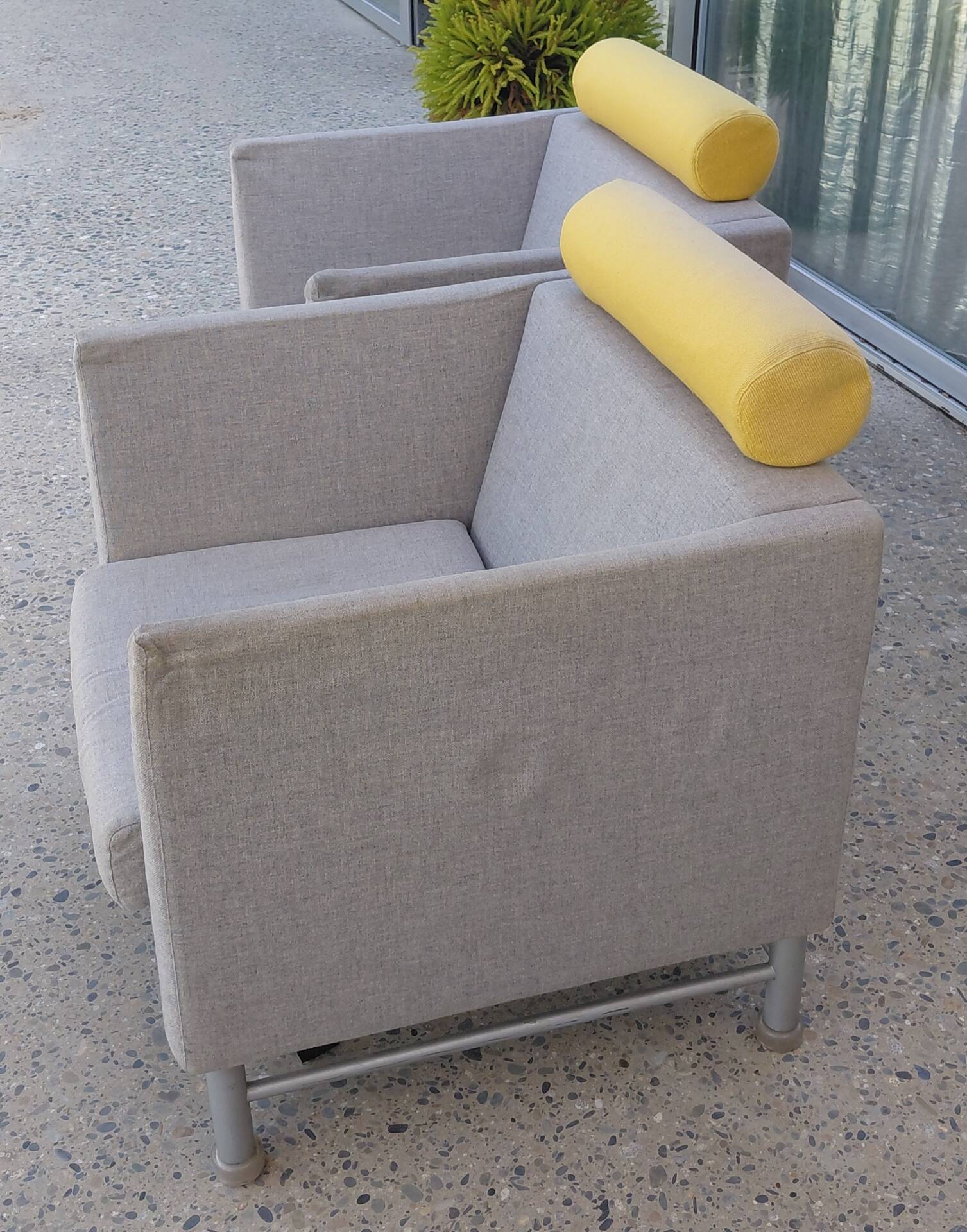 Pair of East Side armchairs by Ettore Sottsass for Knoll