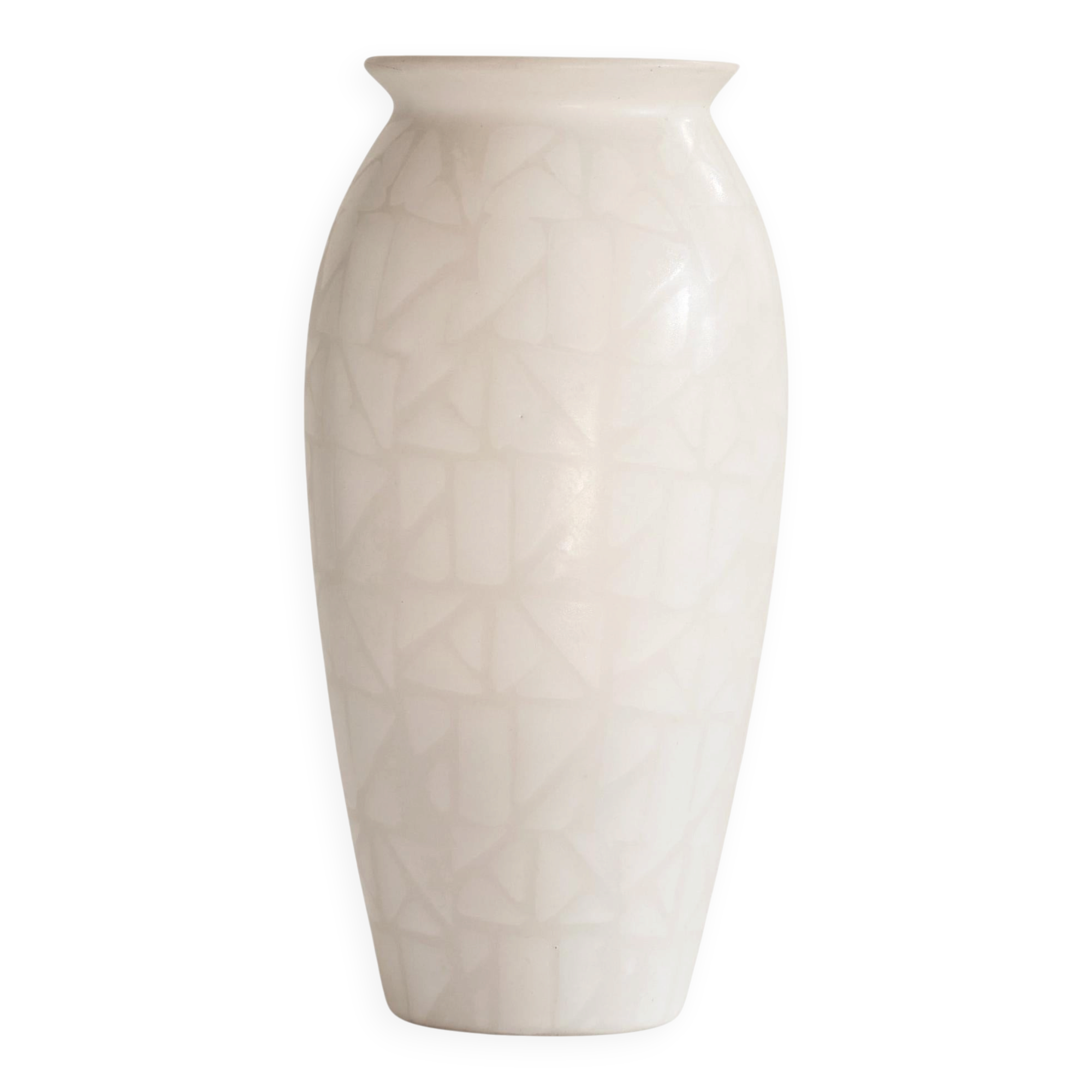 Geometric German studio vase from the mid-20th century, 1970s.