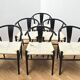 Set of 6 designer dining room chairs