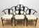 Set of 6 designer dining room chairs