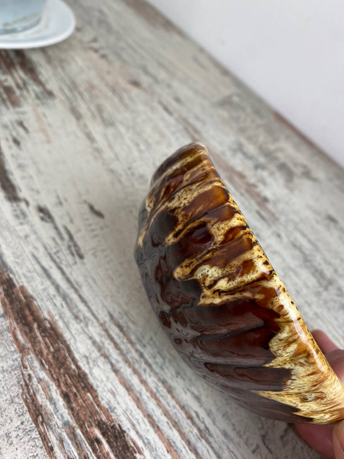 Vallauris ceramic empty pocket bowl