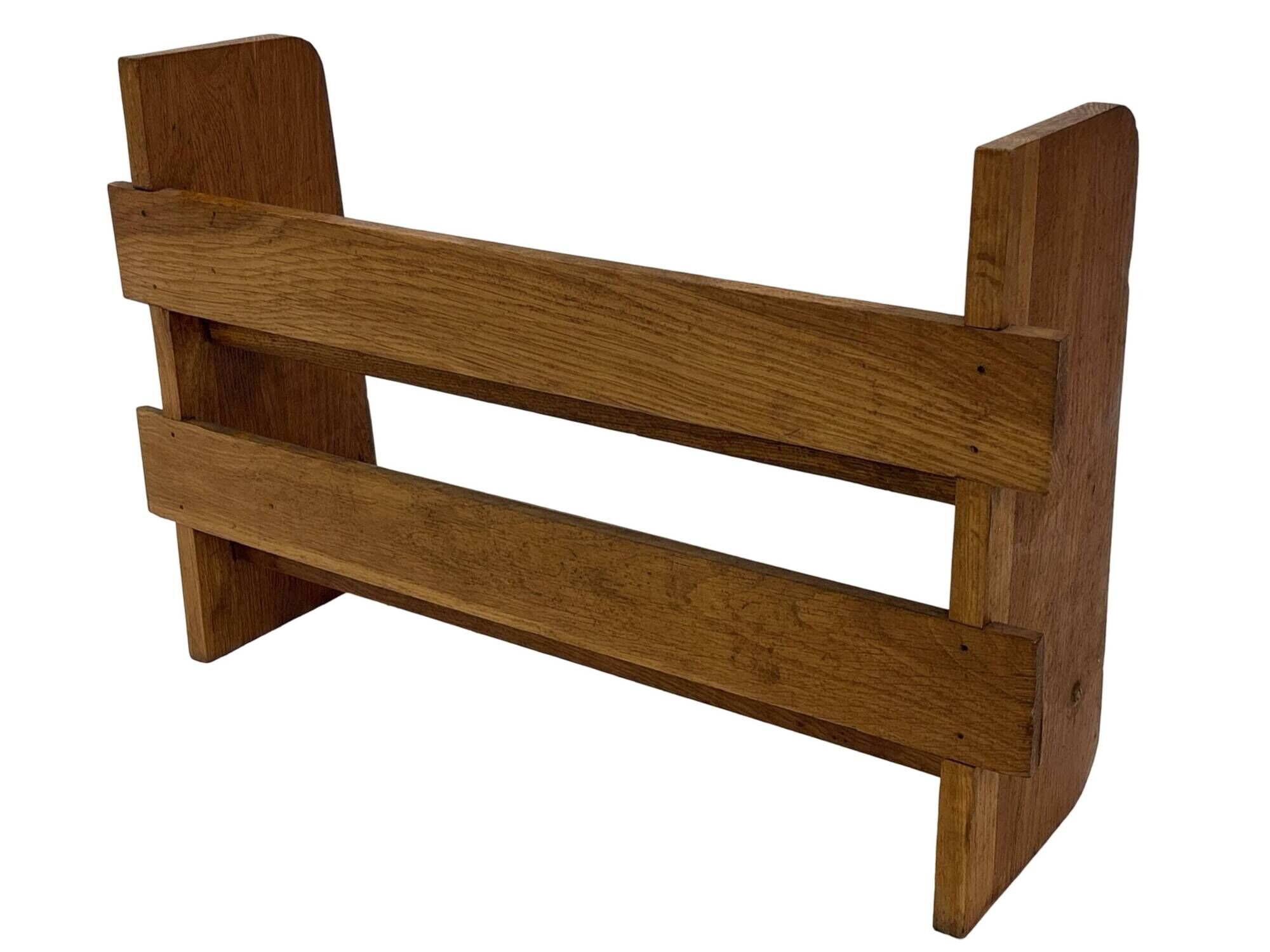 Vintage wooden standing bookcase from the 1950s