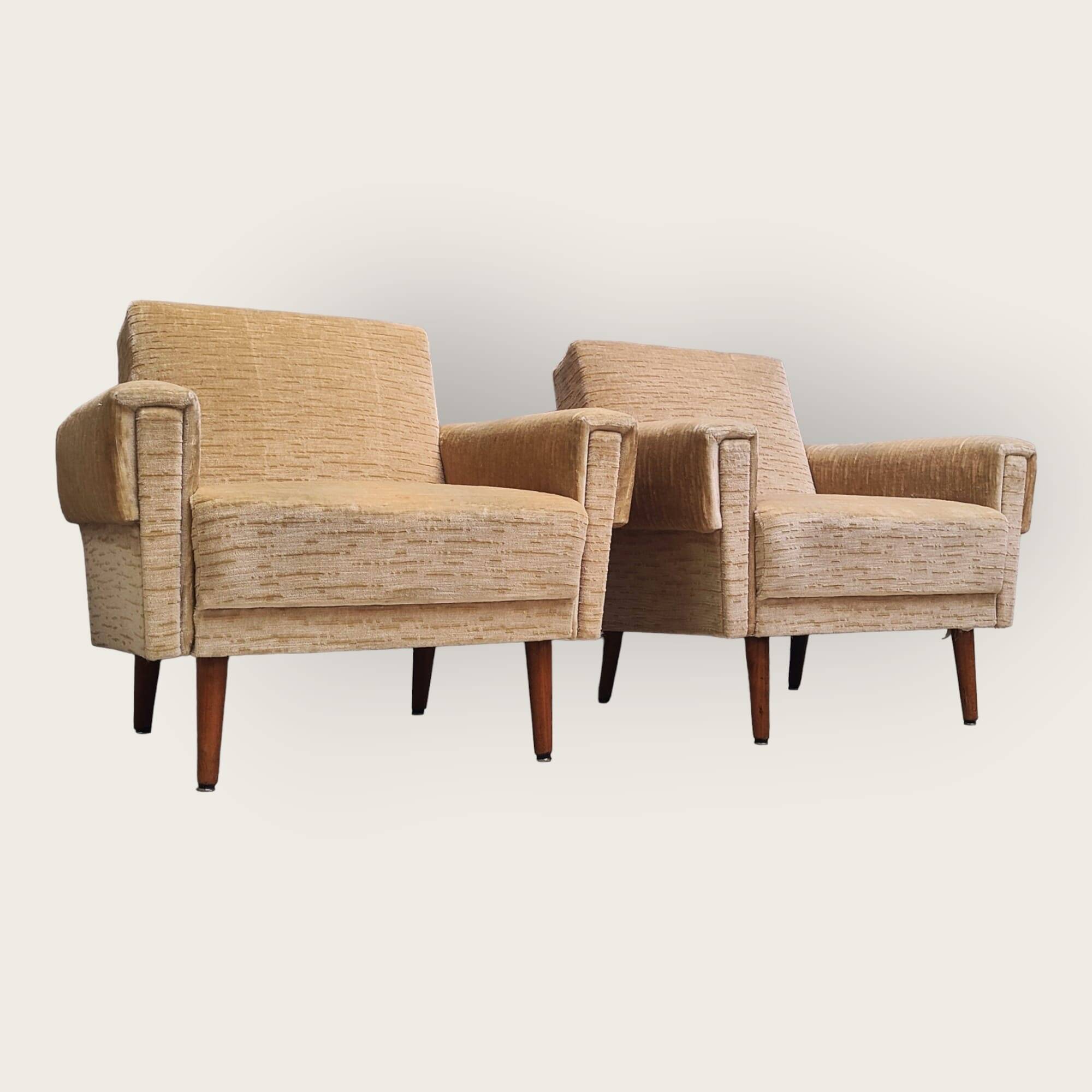 Twee Mid Century fauteuils