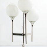 1970s 3 armed chromed Trumpet lamp
