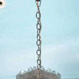 Orrefors Vintage Glass Suspension, Space Age lamp by Fagerlund